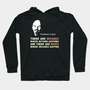 Vladimir Lenin On Socioeconomic and Political Cycles Hoodie